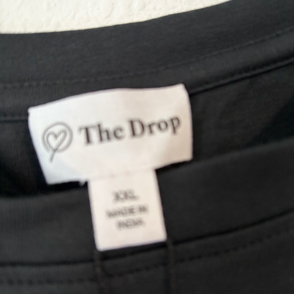 Women’s The Drop Black Sleeveless Midi Dress  Size XXL - Padded Shoulder Stretch - Picture 5 of 5